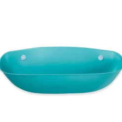 Baby Moo Happy Dragons Premium Waterproof Crumb Catcher Bibs - Turquoise