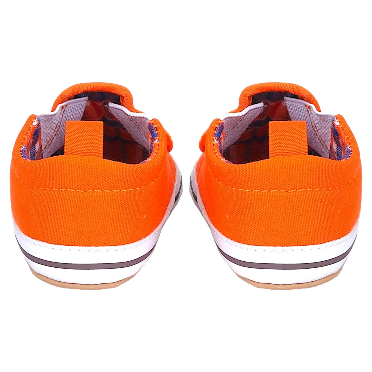Baby Moo Happy Puppy Anti-Skid Canvas Sneakers - Orange