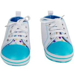 Baby Moo Hearts Blue Sneakers