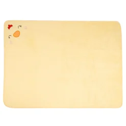 Baby Moo Hen Embroidered Soft Blanket - Yellow