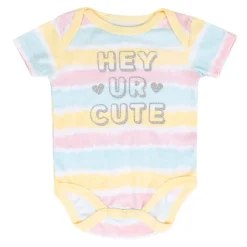 Baby Moo Hey Cutie Gift Set 3 Piece With Bodysuit, Leggings And Headband - Yellow, Grey