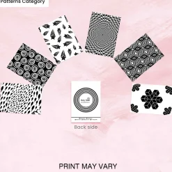 Baby Moo High Contrast Flash Cards Pack of 6 - Patterns
