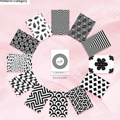 Baby Moo High Contrast Flash Cards Pack of 12 - Patterns