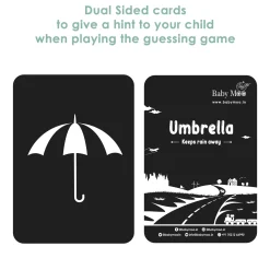 Baby Moo High Contrast Flash Cards Pack of 12 - Objects And Vehicles