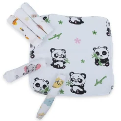 Baby Moo Highly Absorbent Cotton 6 Pcs Wash Cloth - Multicolour