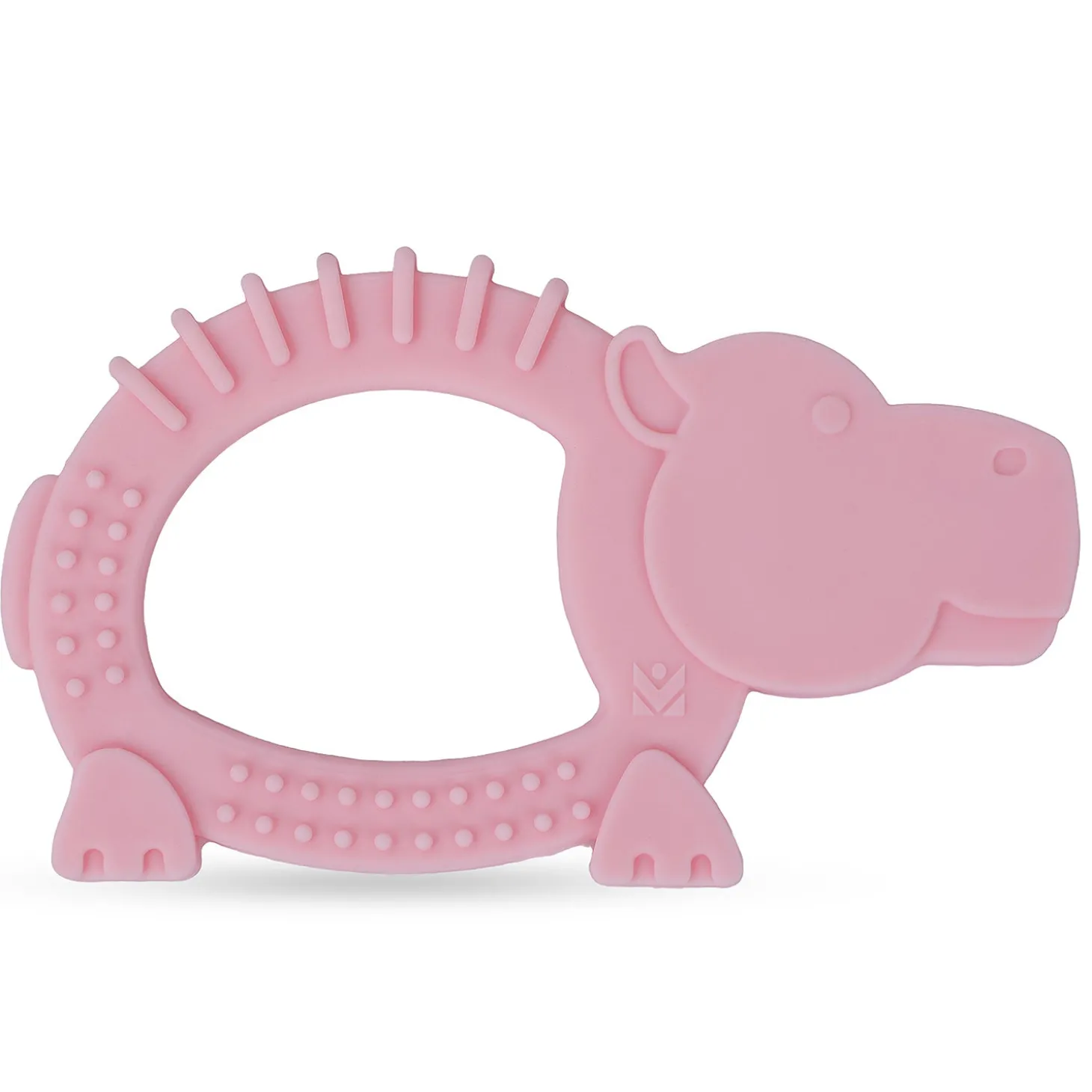 Baby Moo Hippo Soothing Silicon Teether BPA And Toxin Free - Pink