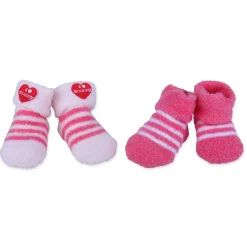 Baby Moo I Love Mummy Newborn Breathable Infant Cotton Socks - Pink