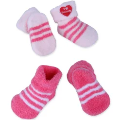 Baby Moo I Love Mummy Newborn Breathable Infant Cotton Socks - Pink