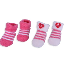 Baby Moo I Love Mummy Newborn Breathable Infant Cotton Socks - Pink