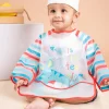 Baby Moo It's Meal Time Long Sleeves Waterproof Wear Me Bib - Blue