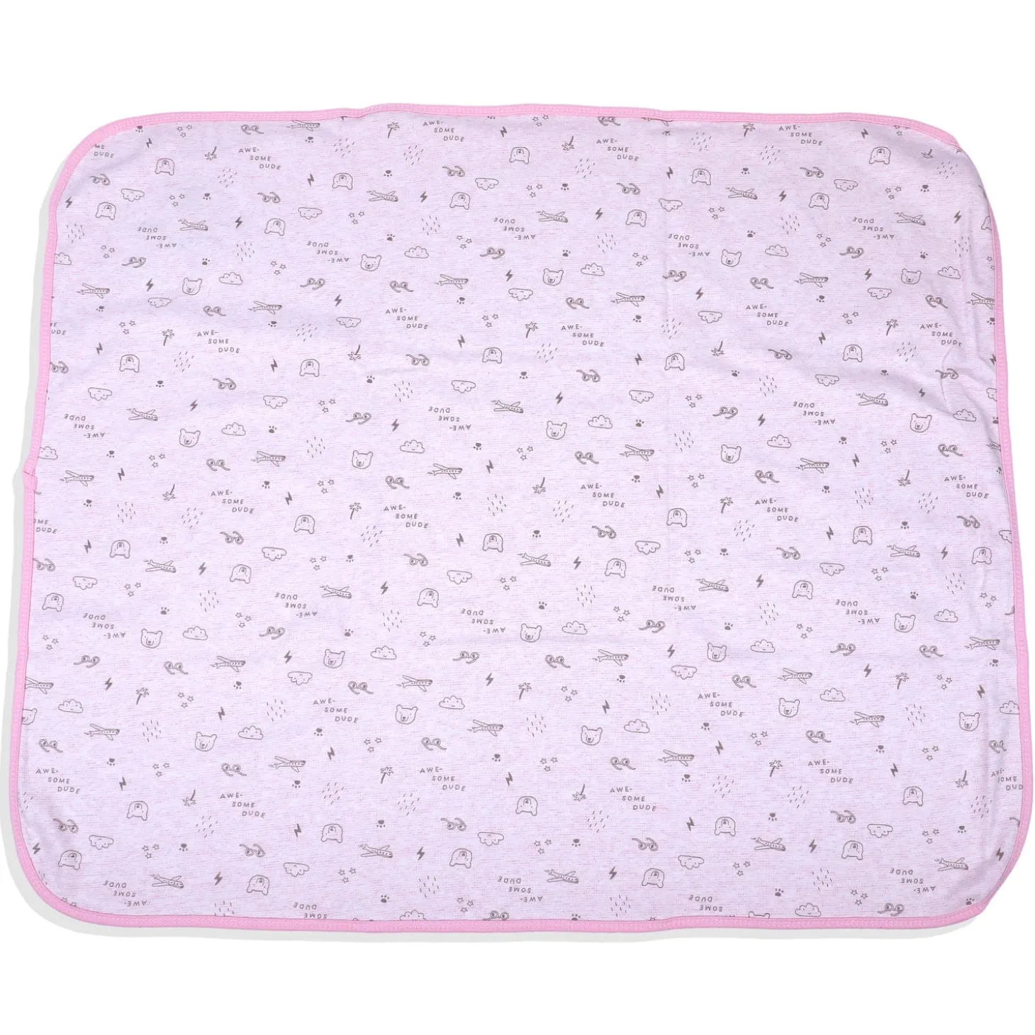 Baby Moo Jet Set Doggo Soft Reversible Wrapper - Pink