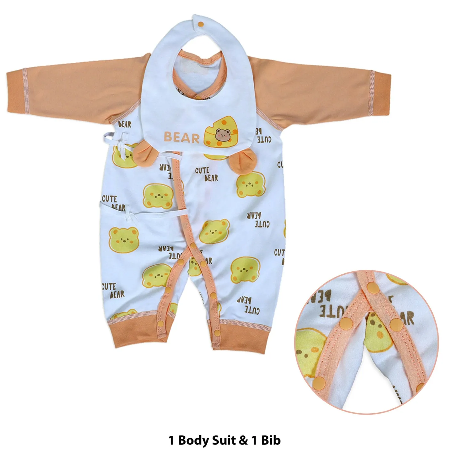 Baby Moo Jungle Themed Bipasha's Devi 15 Pcs Luxury Gift Hamper Peach - 0-6M Sizes Available