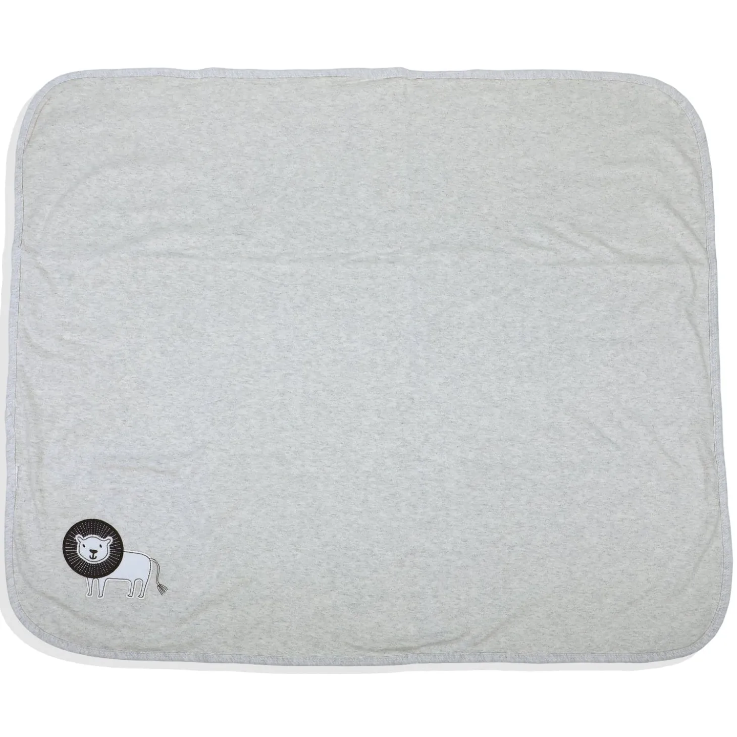 Baby Moo King Lion Soft Reversible Wrapper - Grey