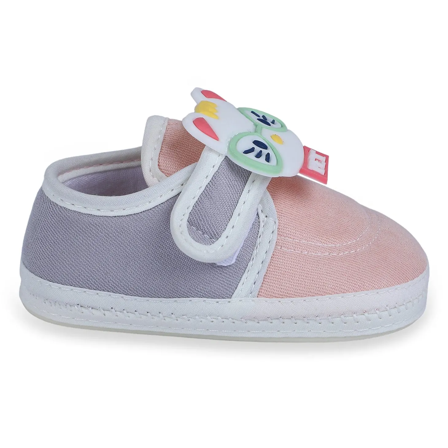 Baby Moo Kitty Love Soft Sole Anti-Slip Booties - Pink