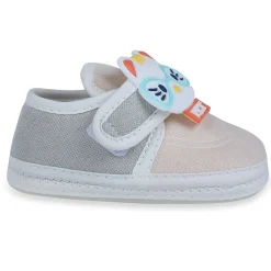 Baby Moo Kitty Love Soft Sole Anti-Slip Booties - Beige