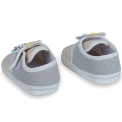 Baby Moo Kitty Love Soft Sole Anti-Slip Booties - Beige