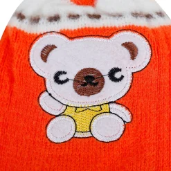 Baby Moo Koala Breathable Beanie Warm Knitted Woollen Cap - Orange
