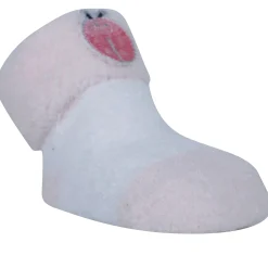 Baby Moo Lady Bug Stripes Soft Socks Booties Pack of 2 - Pink, White