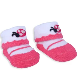Baby Moo Ladybug Polka Dotted Newborn Breathable Infant Cotton Socks - Pink