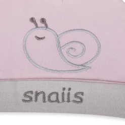 Baby Moo Lazy Snail Organic Soft Cotton Cap - Pink