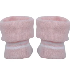Baby Moo Leopard Printed Elegent Socks Booties Pack of 2 - Pink