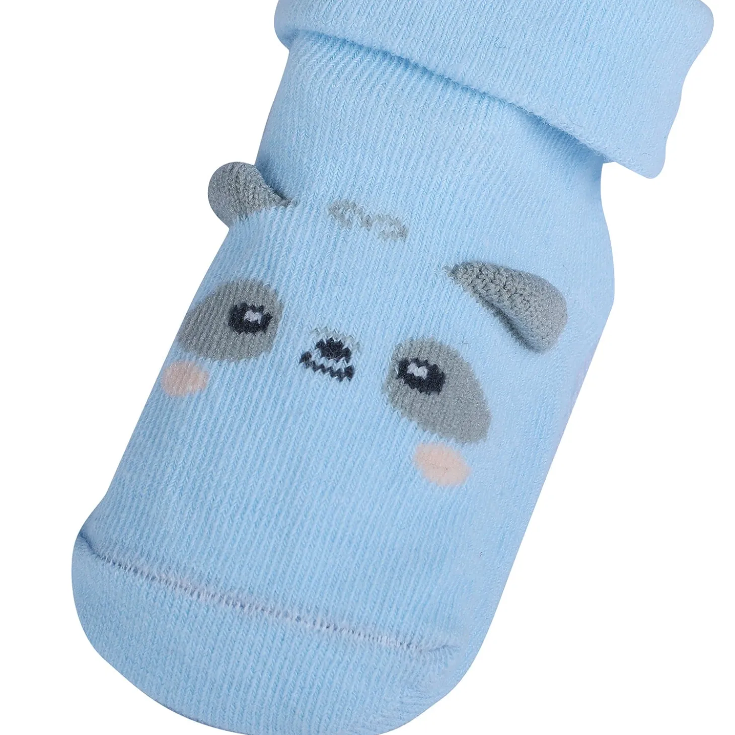 Baby Moo Little Puppy Anti-Skid 2 Pack Socks - Blue
