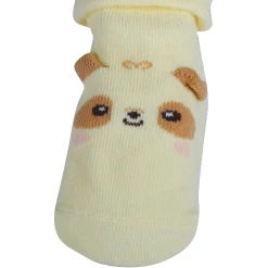 Baby Moo Little Puppy Anti-Skid 2 Pack Socks - Pink