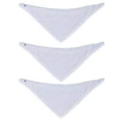 Baby Moo Love Mummy Cotton 3 Pack Bandana Bibs - Pink