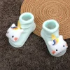 Baby Moo Magical Unicorn Cotton Anti-Skid 3D Socks - Mint Green