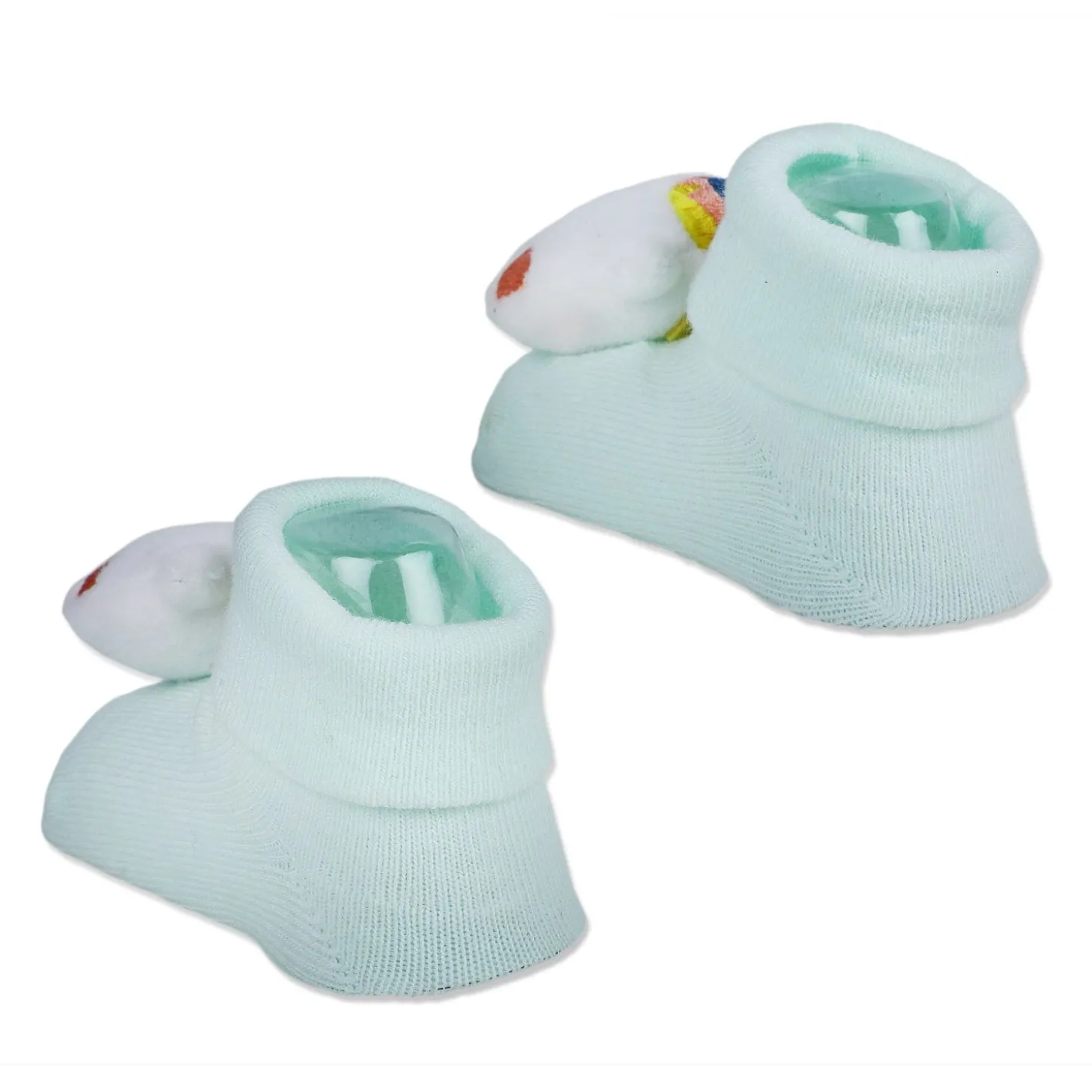 Baby Moo Magical Unicorn Cotton Anti-Skid 3D Socks - Mint Green