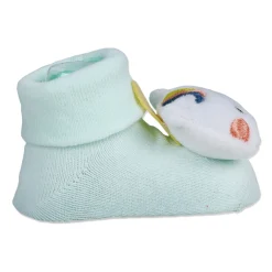 Baby Moo Magical Unicorn Cotton Anti-Skid 3D Socks - Mint Green