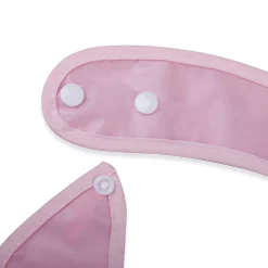 Baby Moo Meaty Rabbit Premium Waterproof Crumb Catcher Bibs - Pink