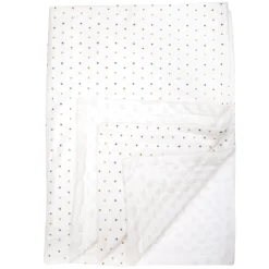 Baby Moo Mini Star White Bubble Blanket