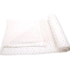 Baby Moo Mini Star White Bubble Blanket