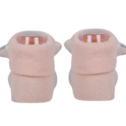 Baby Moo Monkey 3D Rattle Anti-Skid Socks Booties Pack of 2 - Multicolour