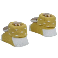 Baby Moo My Pet Cotton Anti-Skid 3D Socks - Yellow