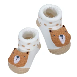 Baby Moo My Pet Cotton Anti-Skid 3D Socks - White