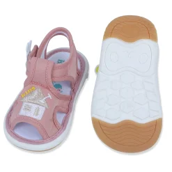 Baby Moo My Pet's House Chu-Chu Sound Breathable Anti-Skid Sandals - Pink