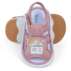 Baby Moo My Pet's House Chu-Chu Sound Breathable Anti-Skid Sandals - Pink