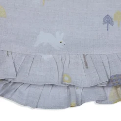 Baby Moo Nature Lover Muslin Frilly Top And Shorts Co-ord Set - Grey