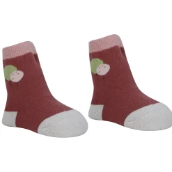 Baby Moo Nature Print Soft Socks Pack of 4 - Red, White
