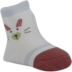 Baby Moo Nature Print Soft Socks Pack of 4 - Red, White