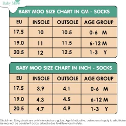 Baby Moo Nature Print Soft Socks Pack of 4 - Red, White