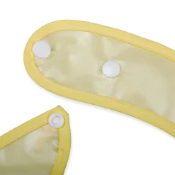 Baby Moo Naughty Elephant Premium Waterproof Crumb Catcher Bibs - Yellow