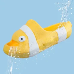 Baby Moo Nemo Waterproof Soft Slippers Anti-Skid Sliders - Yellow