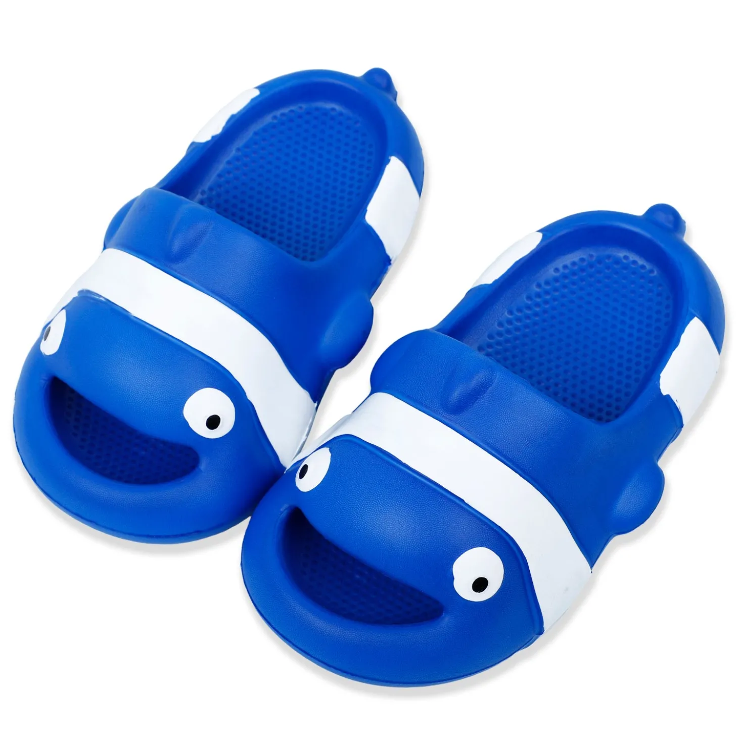 Baby Moo Nemo Waterproof Soft Slippers Anti-Skid Sliders - Blue