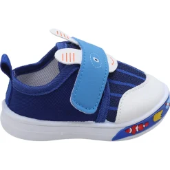 Baby Moo Ninja Rabbit Velcro Strap Anti-Skid Chu Chu Sound Sneakers - Blue