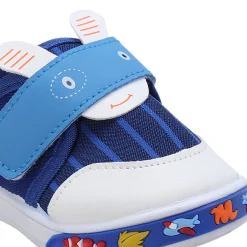 Baby Moo Ninja Rabbit Velcro Strap Anti-Skid Chu Chu Sound Sneakers - Blue