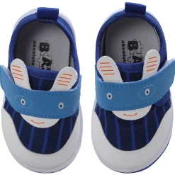 Baby Moo Ninja Rabbit Velcro Strap Anti-Skid Chu Chu Sound Sneakers - Blue