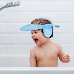 Baby Moo No Tears Safe Adjustable Bathing Shower Cap - Blue
